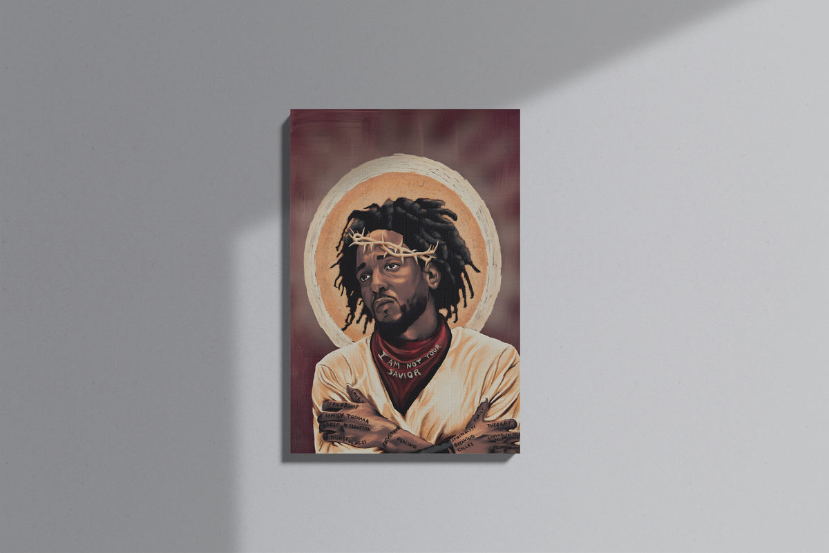 GeekCultcha Kendrick Lamar Premium Art-Themed Canvas Painting