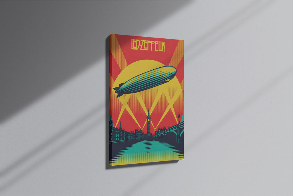 GeekCultcha Led Zeppelin Themed Premium Canvas Painting
