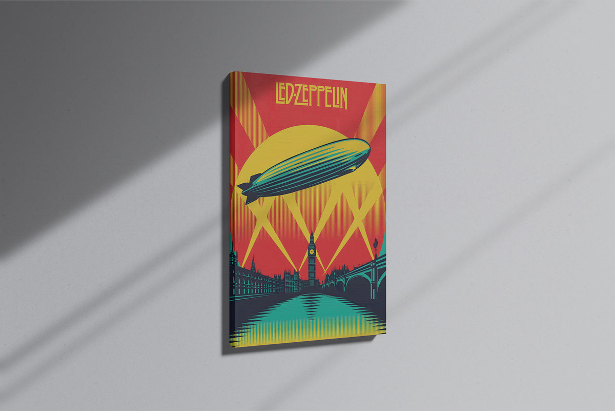 GeekCultcha Led Zeppelin Themed Premium Canvas Painting