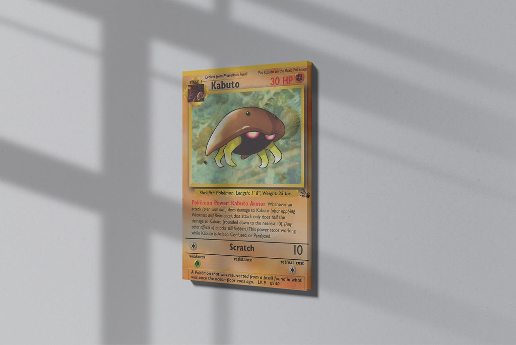 GeekCultcha Pokémon Kabuto Premium Canvas Print