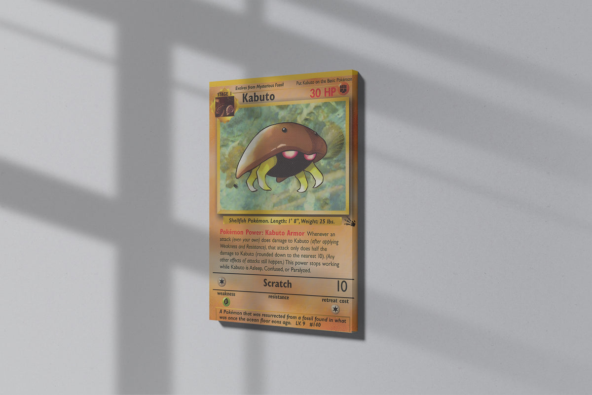 GeekCultcha Pokémon Kabuto Premium Canvas Print