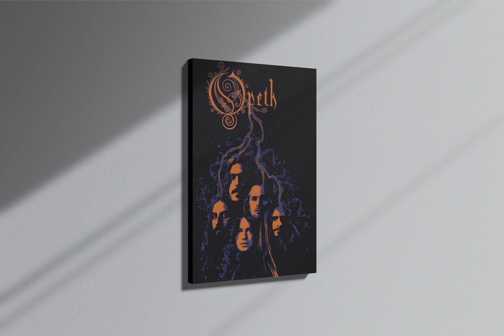 GeekCultcha Opeth Group Member Premium Canvas Painting