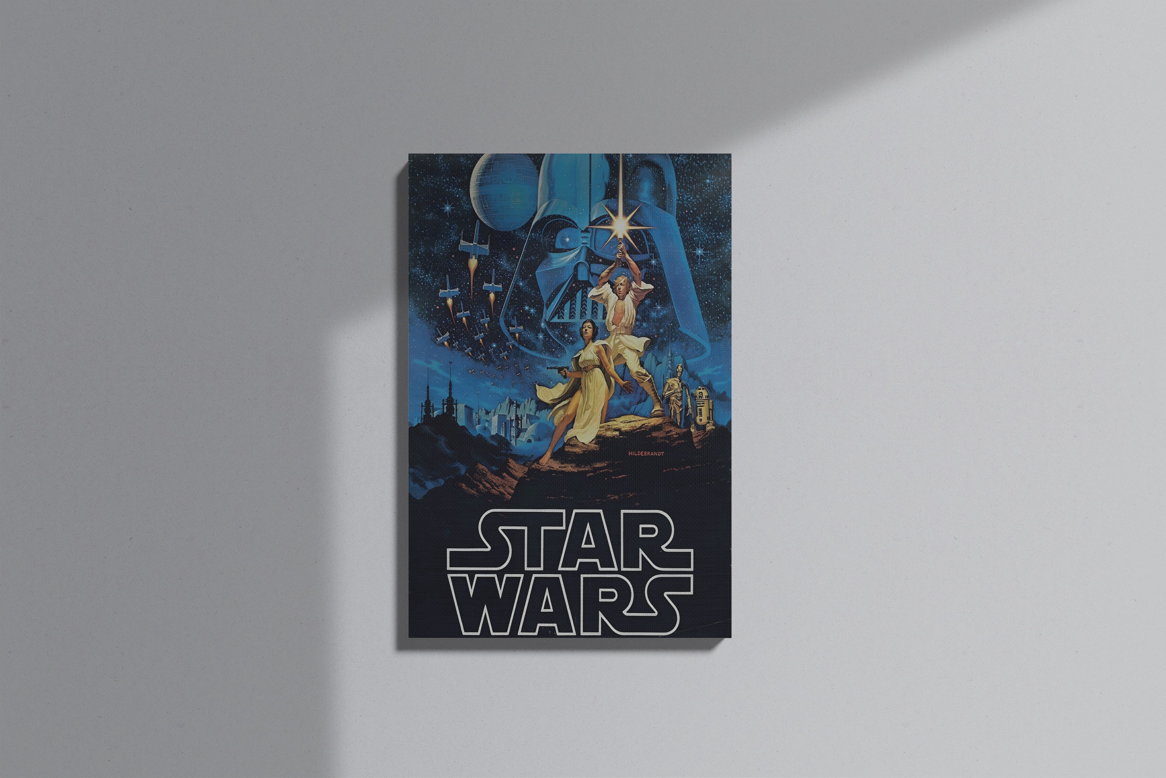 GeekCultcha Star Wars Darth Vader and Luke Skywalker Premium Canvas Print