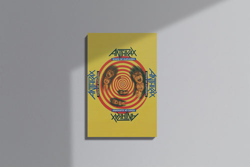 GeekCultcha Anthrax State of Euphoria Premium Canvas Painting Spiral Design
