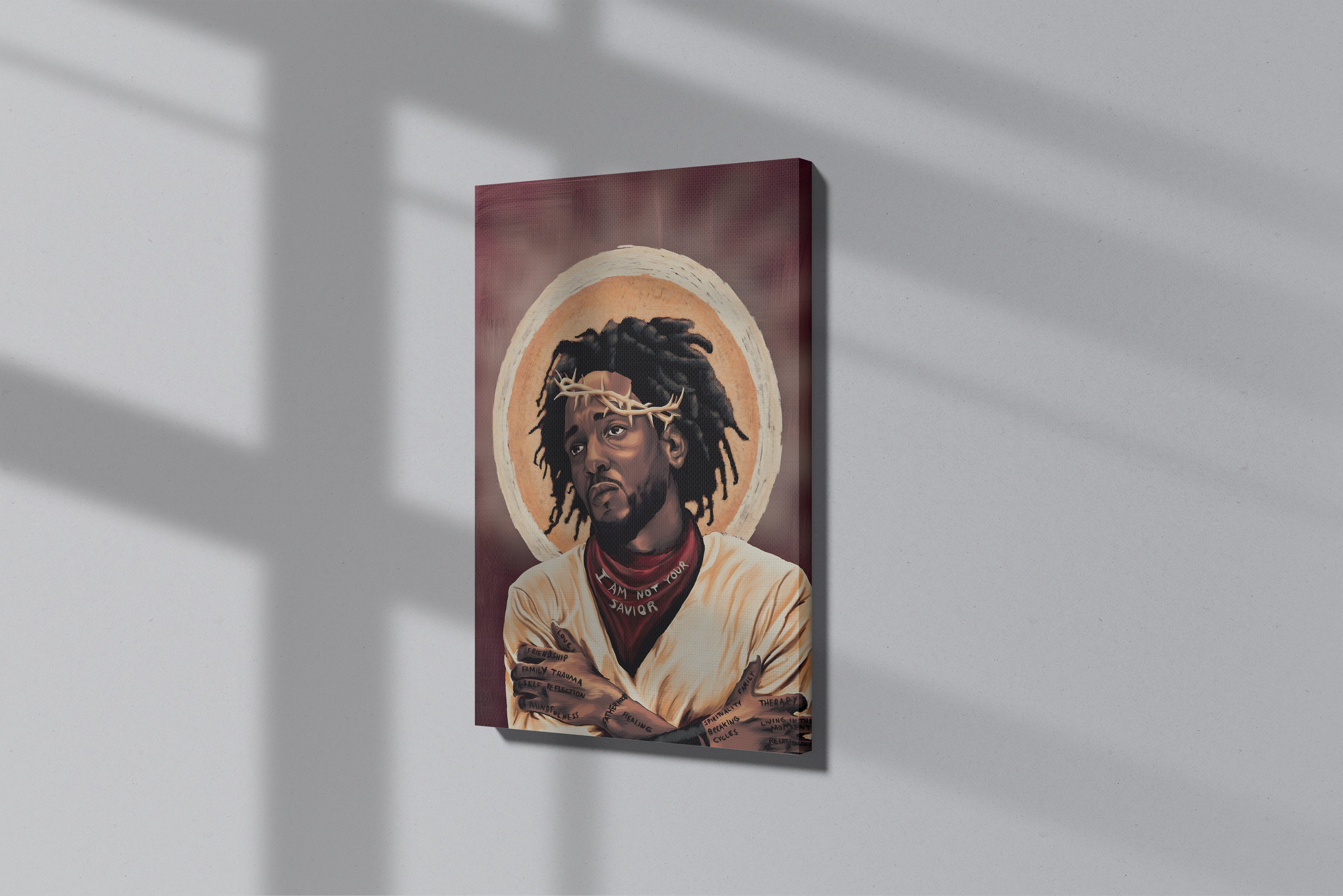 GeekCultcha Kendrick Lamar Premium Art-Themed Canvas Painting
