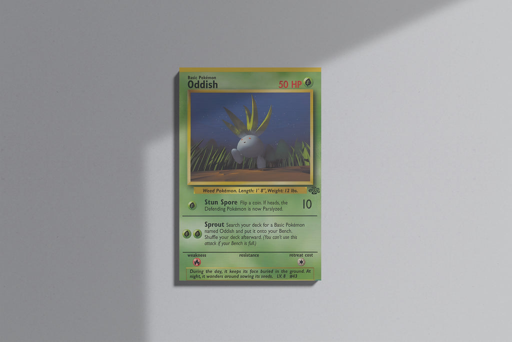 GeekCultcha Pokémon Oddish Premium Canvas Print