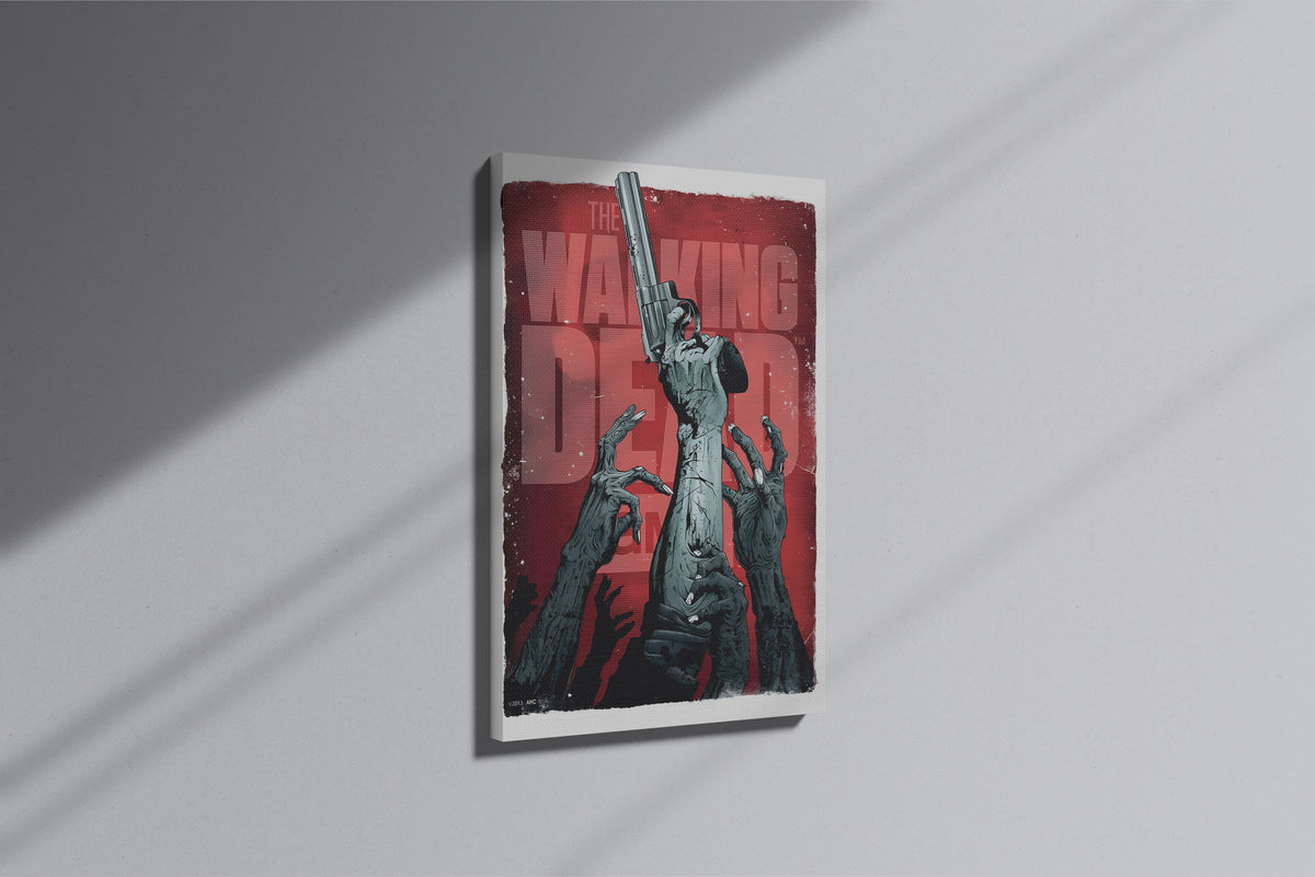 GeekCultcha The Walking Dead Zombie Themed Premium Canvas Painting