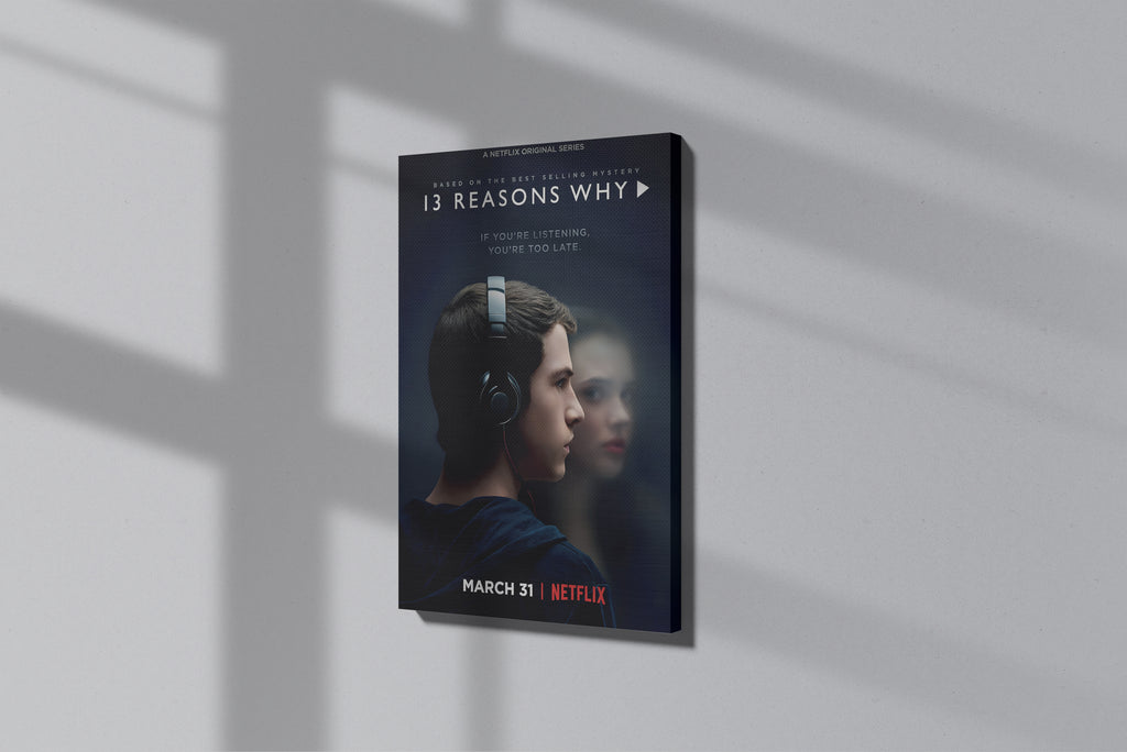 GeekCultcha 13 Reasons Why Series Premium Canvas Painting