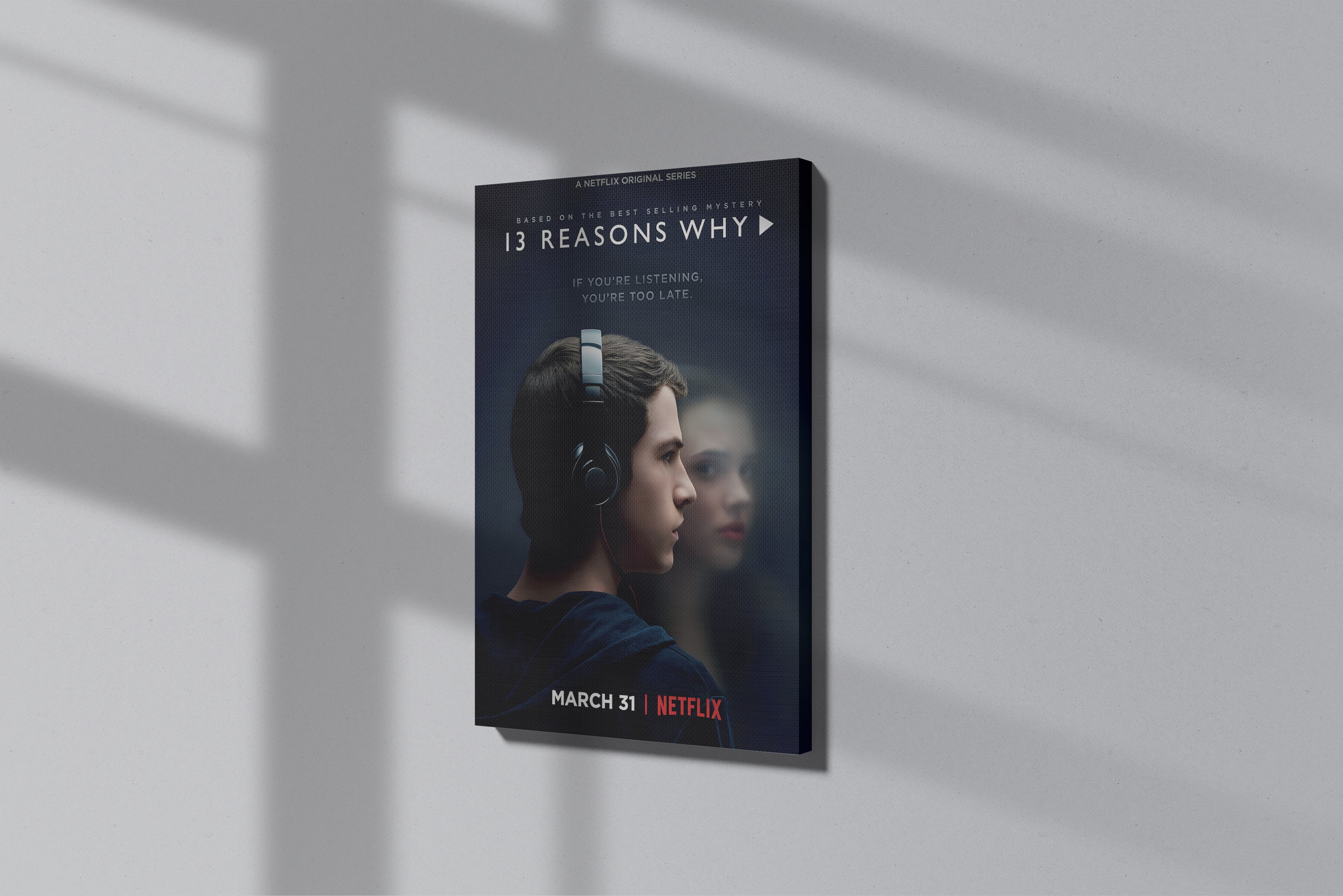 GeekCultcha 13 Reasons Why Series Premium Canvas Painting
