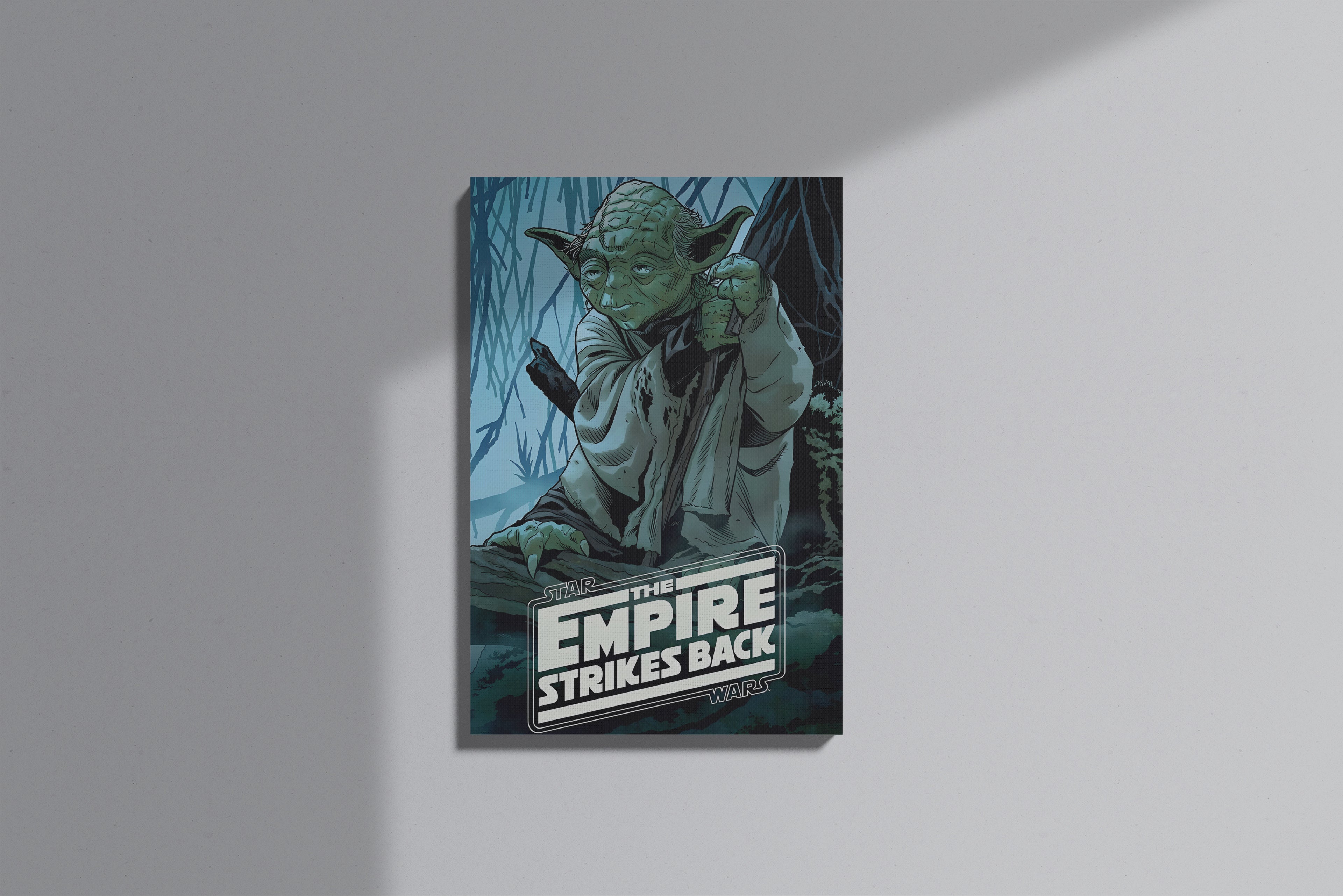 GeekCultcha Star Wars Yoda The Empire Strikes Back Premium Canvas Print
