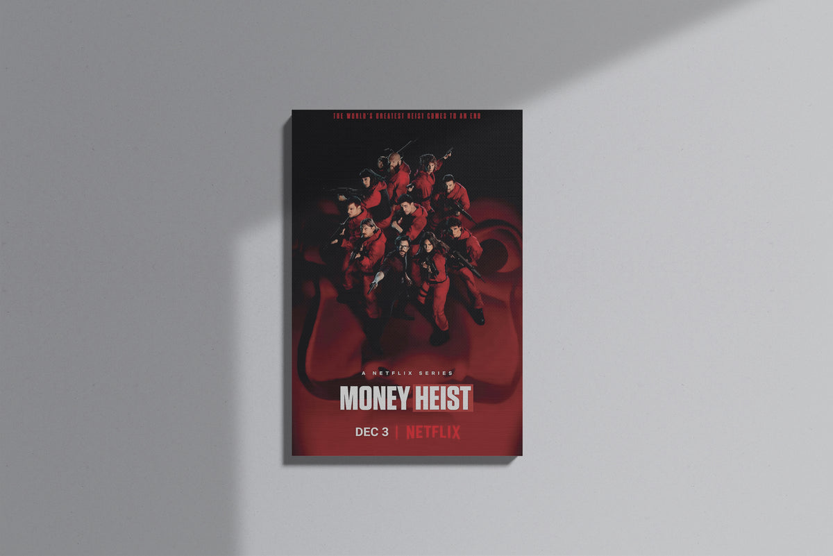 GeekCultcha Money Heist Character Themed Premium Canvas Painting