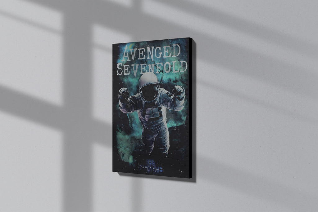 GeekCultcha Avenged Sevenfold Space Themed Premium Canvas Painting