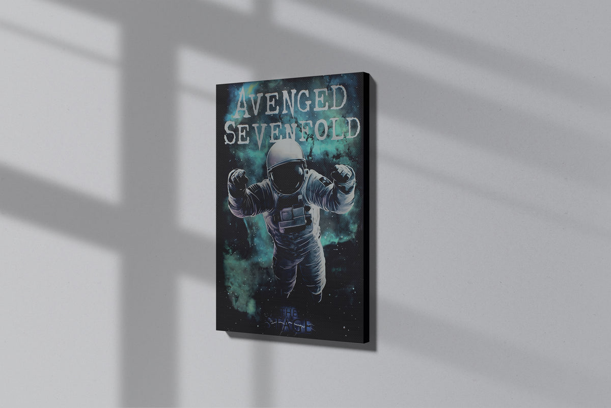 GeekCultcha Avenged Sevenfold Space Themed Premium Canvas Painting