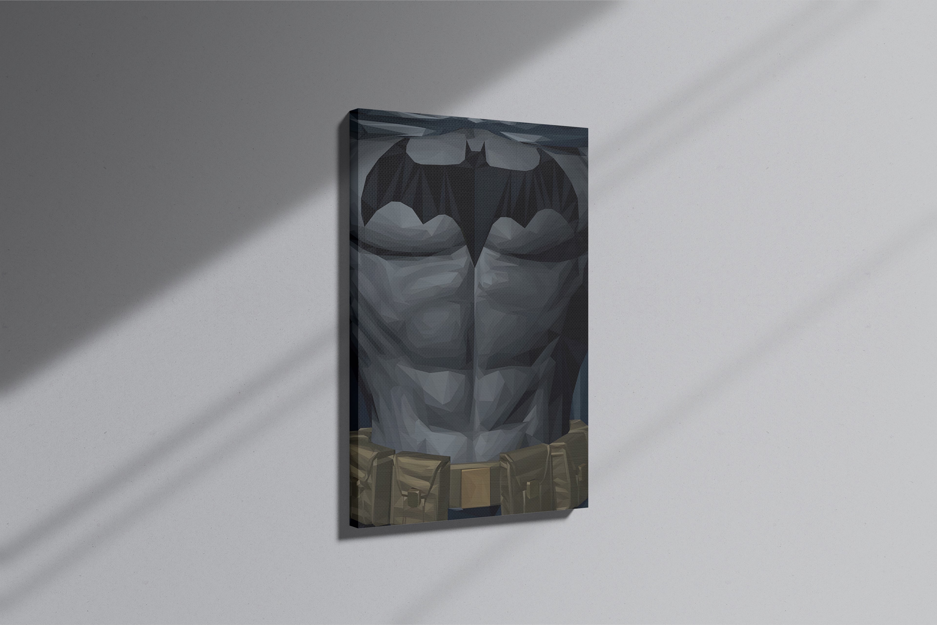 GeekCultcha DC Comics Batman Chest Muscles Premium Canvas Painting