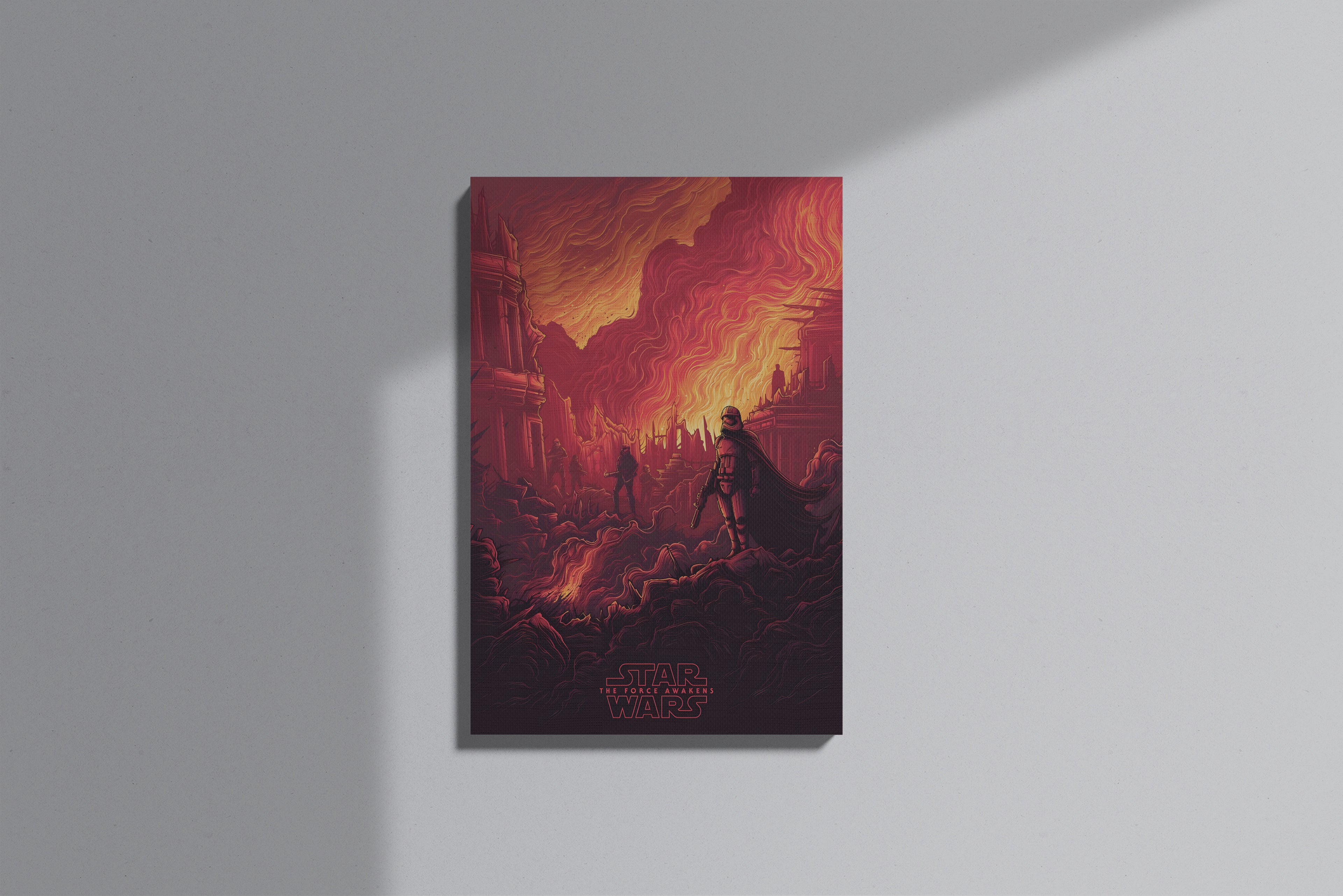 GeekCultcha Star Wars The Force Awakens Premium Canvas Print