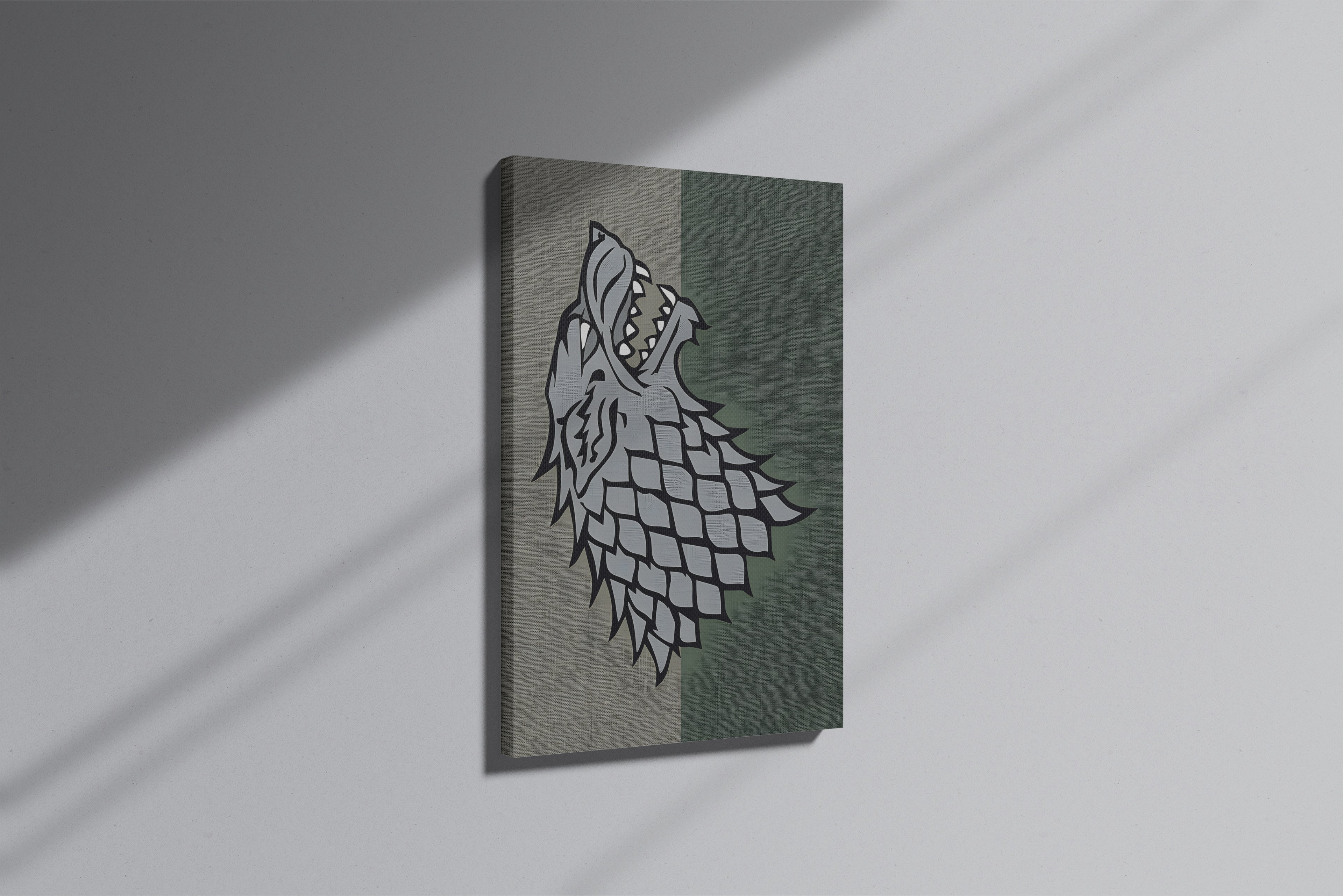 GeekCultcha Game of Thrones House Stark Premium Canvas Print