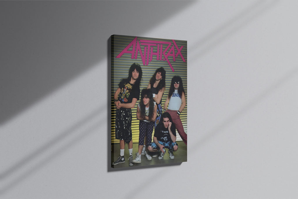 GeekCultcha Anthrax Rock Band Premium Canvas Print