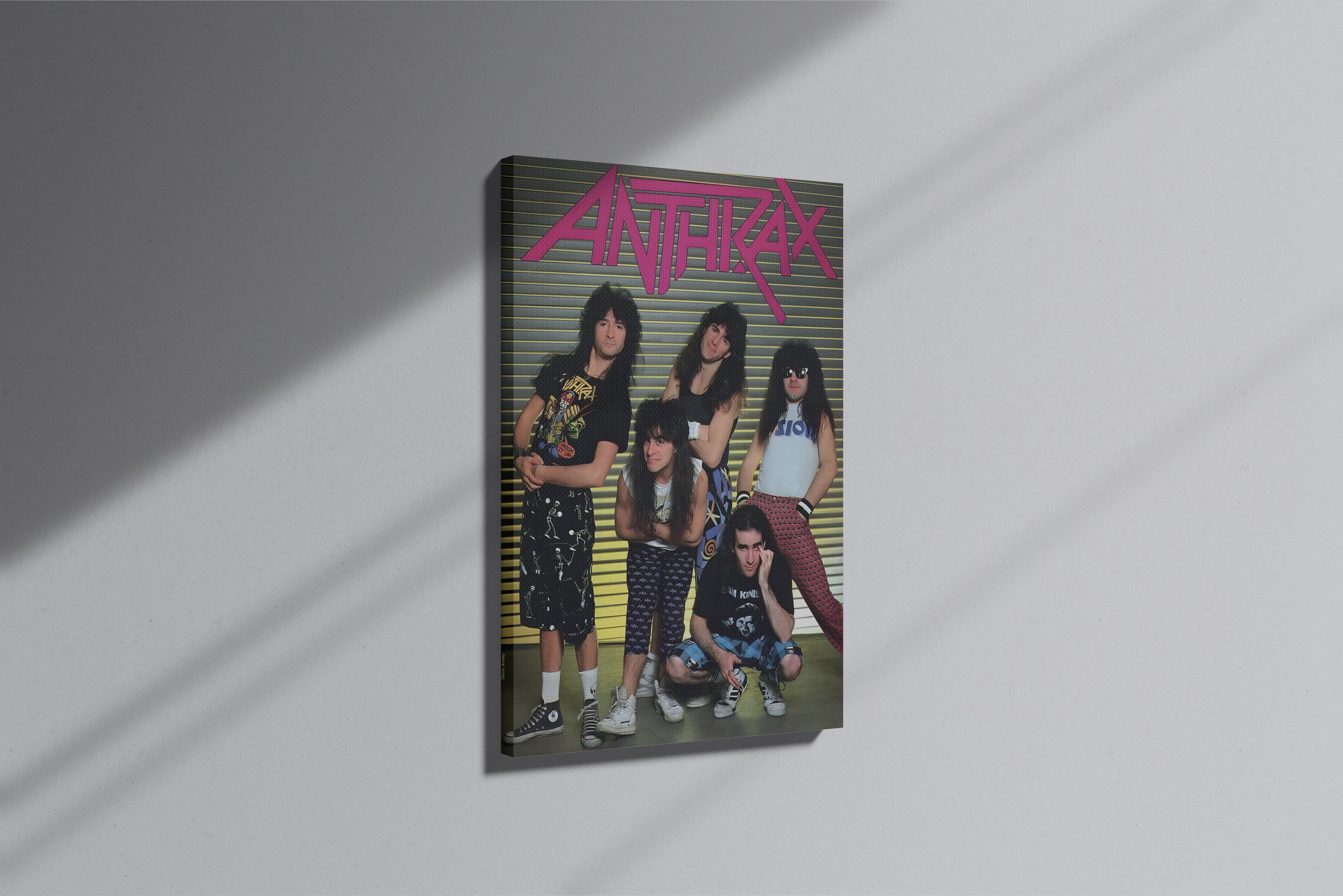 GeekCultcha Anthrax Rock Band Premium Canvas Print