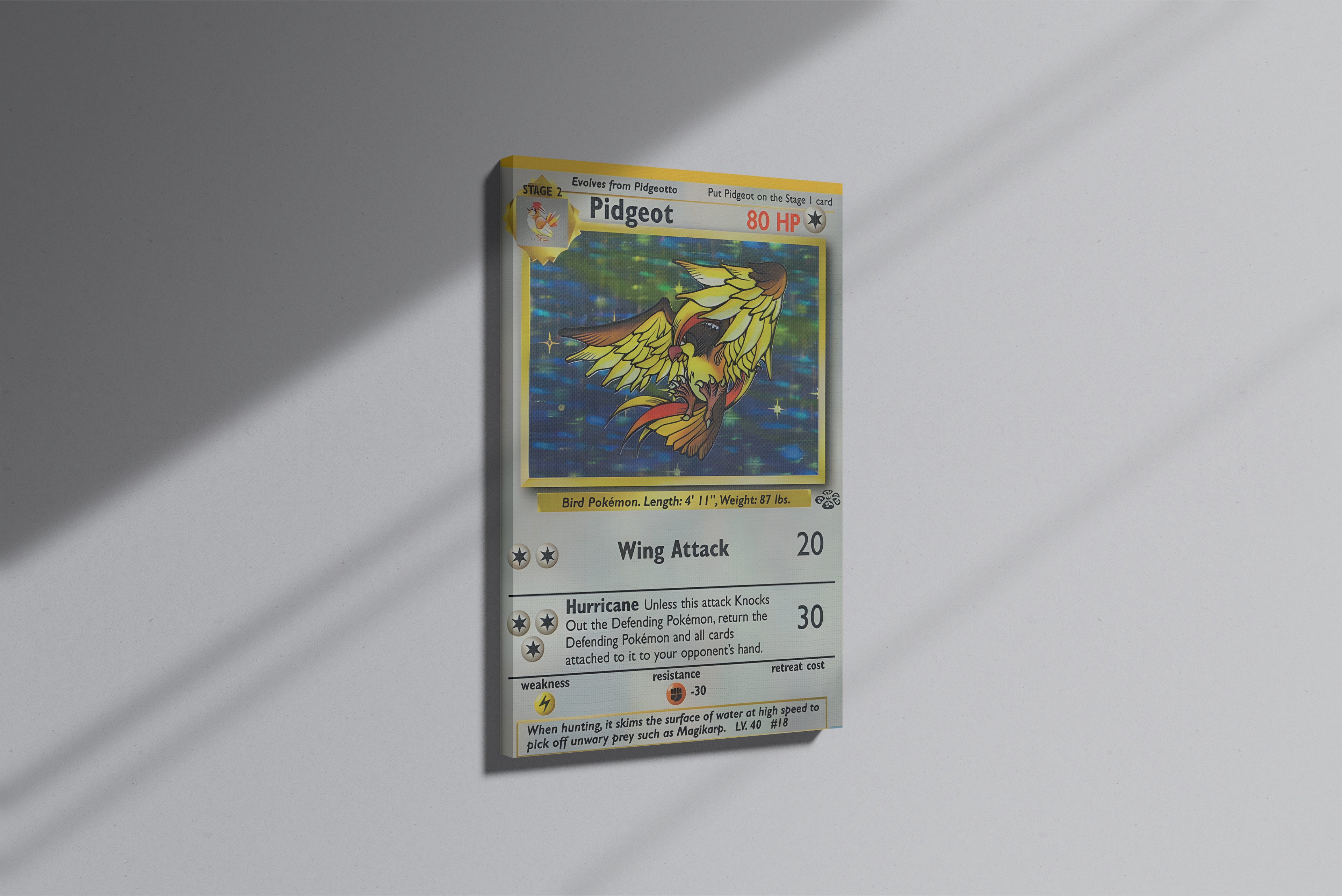 GeekCultcha Pokémon Pidgeot Premium Canvas Print