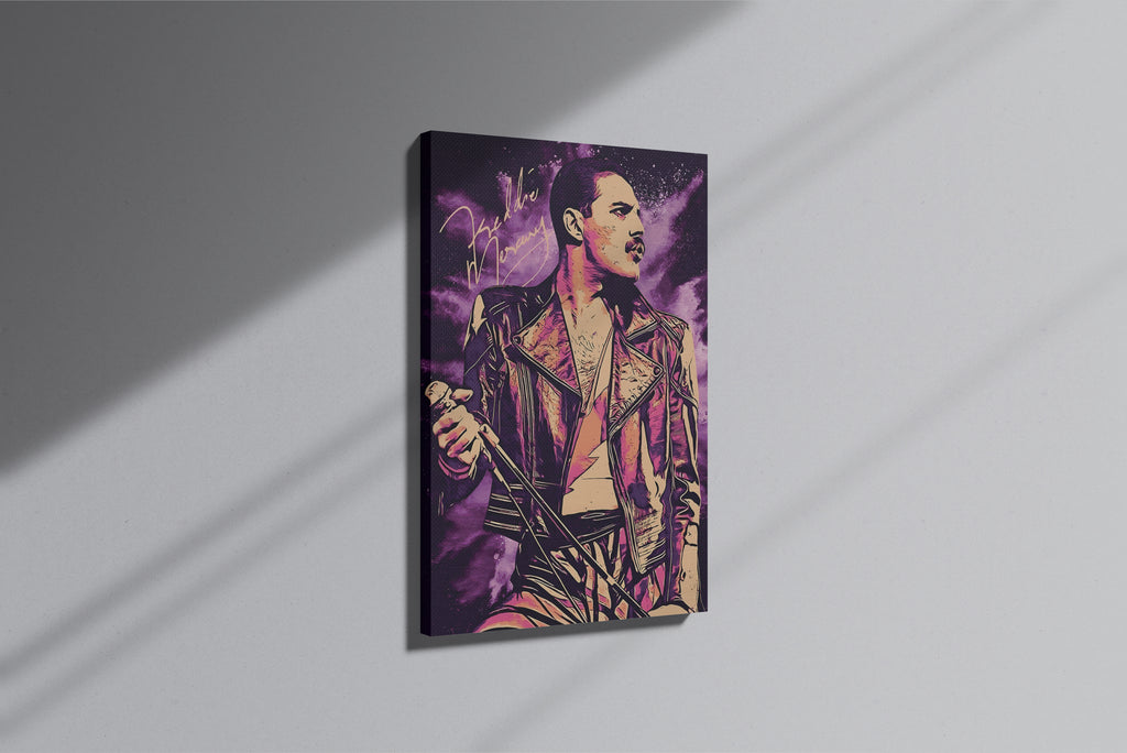 GeekCultcha Queen Freddie Mercury Premium Canvas Print