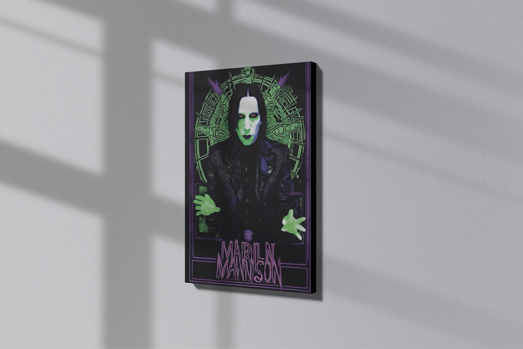 GeekCultcha Marilyn Manson Gothic Premium Canvas Print