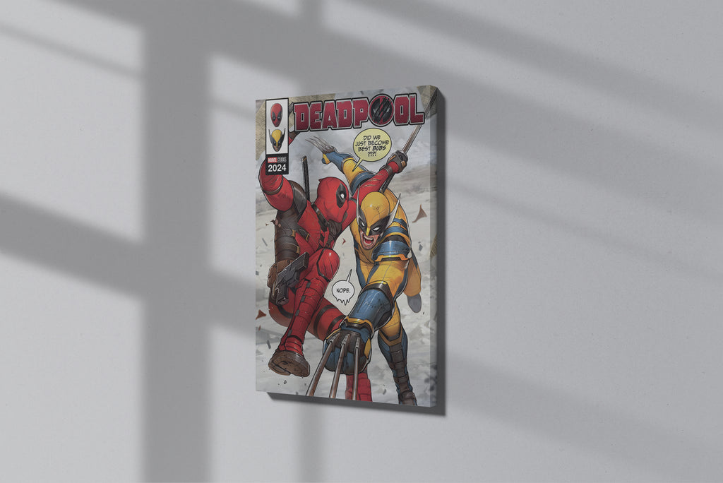 GeekCultcha Marvel Deadpool and Wolverine Premium Canvas Print