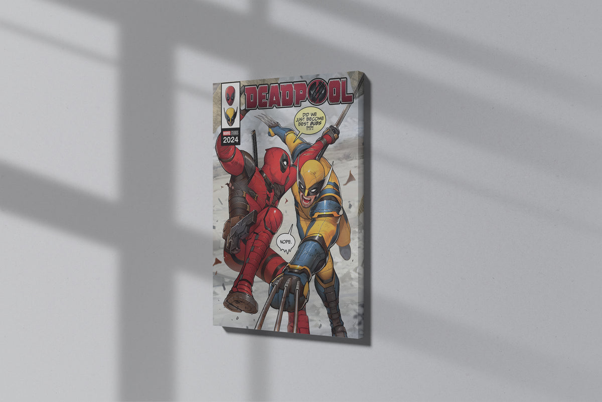 GeekCultcha Marvel Deadpool and Wolverine Premium Canvas Print