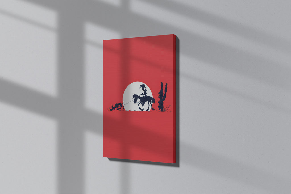 GeekCultcha Lucky Luke and the Daltons Premium Canvas Print