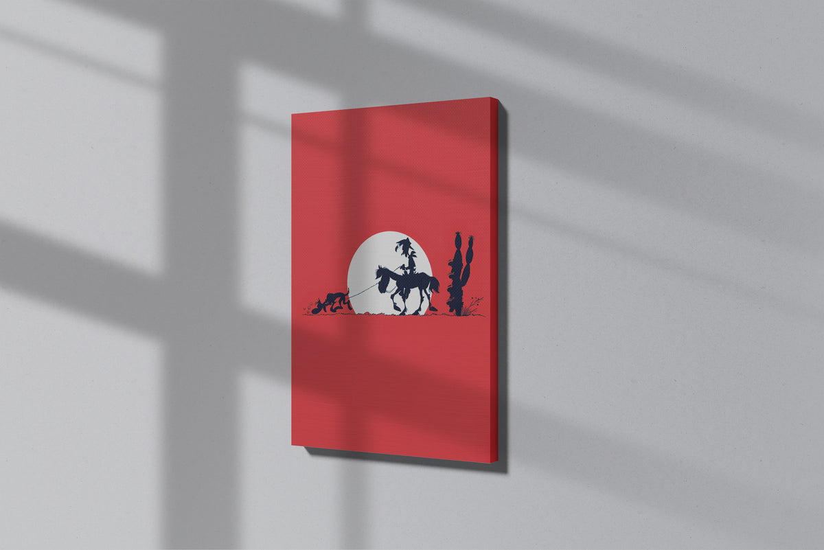 GeekCultcha Lucky Luke and the Daltons Premium Canvas Print