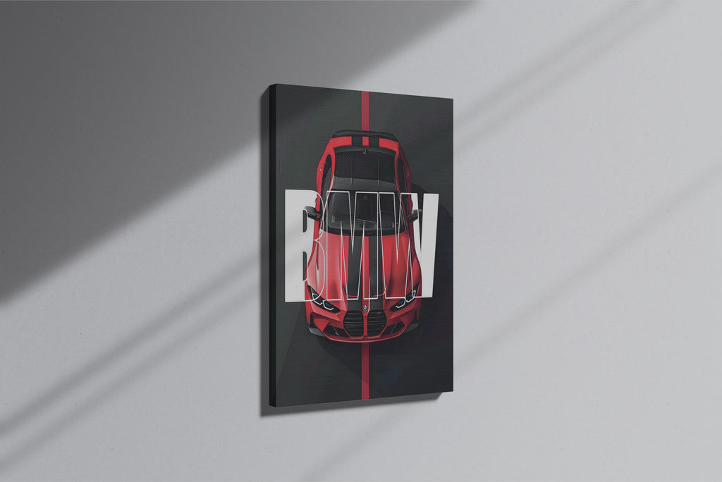 GeekCultcha BMW Custom Design Premium Canvas Painting