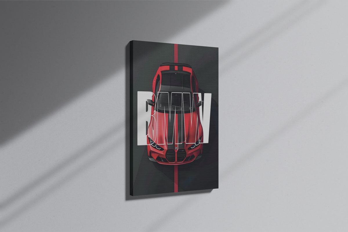 GeekCultcha BMW Custom Design Premium Canvas Painting