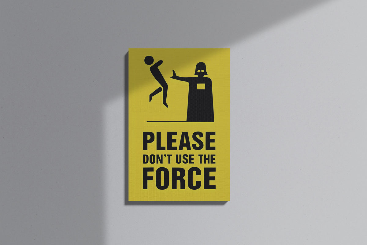 GeekCultcha Star Wars Darth Vader Premium Canvas Painting Humorous Style