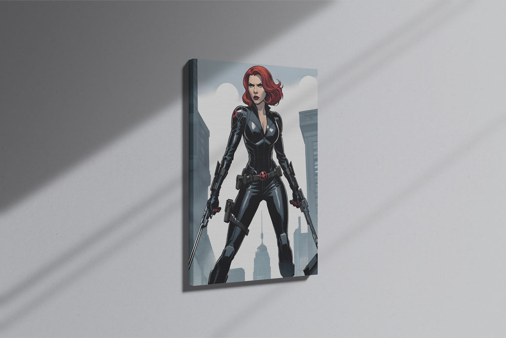 GeekCultcha Marvel Black Widow Premium Canvas Print