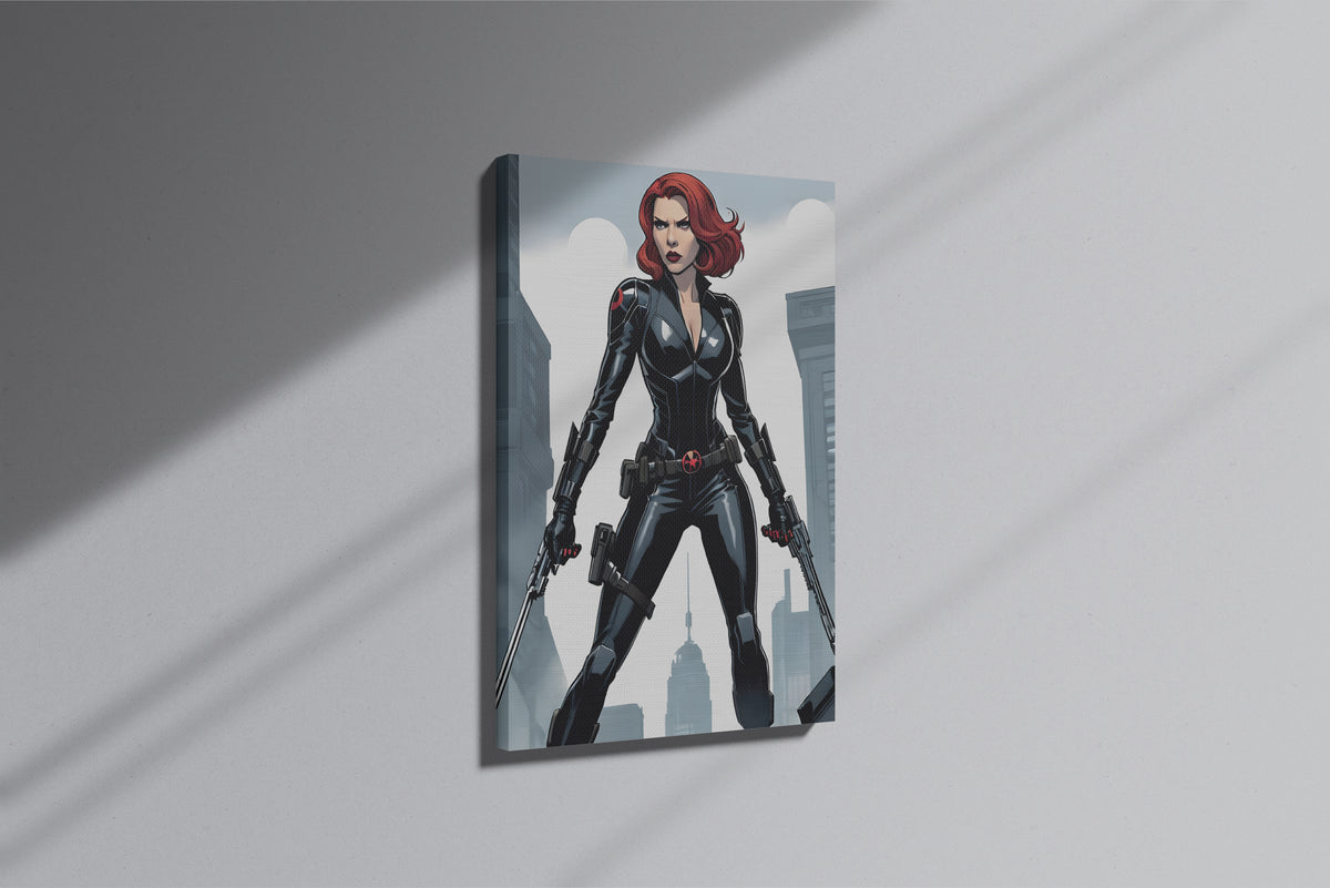 GeekCultcha Marvel Black Widow Premium Canvas Print