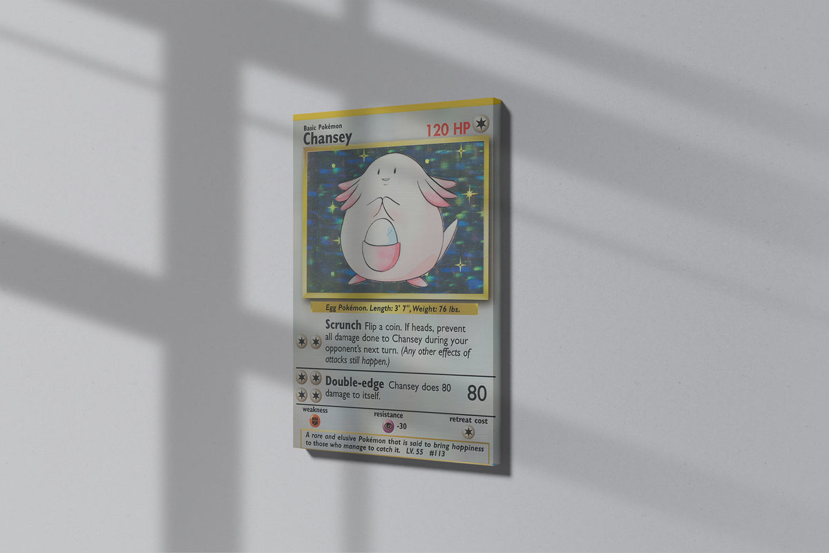 GeekCultcha Pokémon Chansey Premium Canvas Print