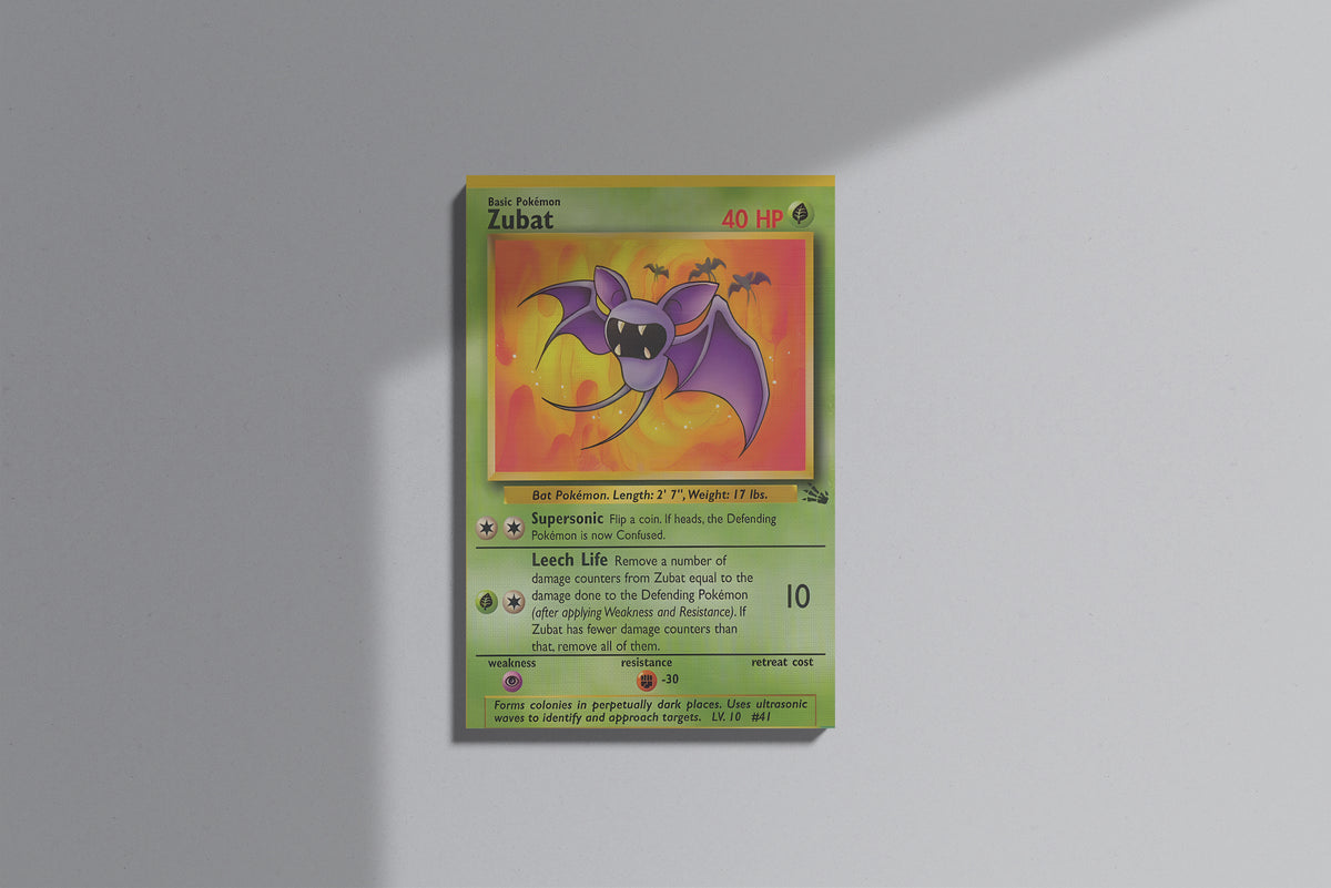 GeekCultcha Pokémon Zubat Premium Canvas Print