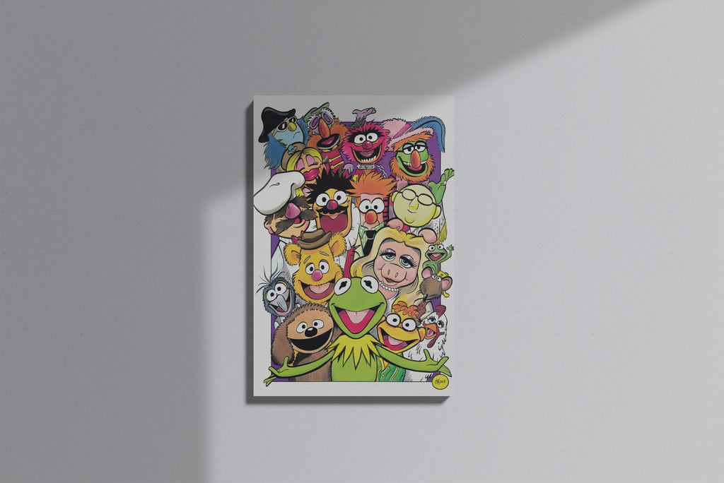 GeekCultcha The Muppets Character Themed Premium Canvas Print
