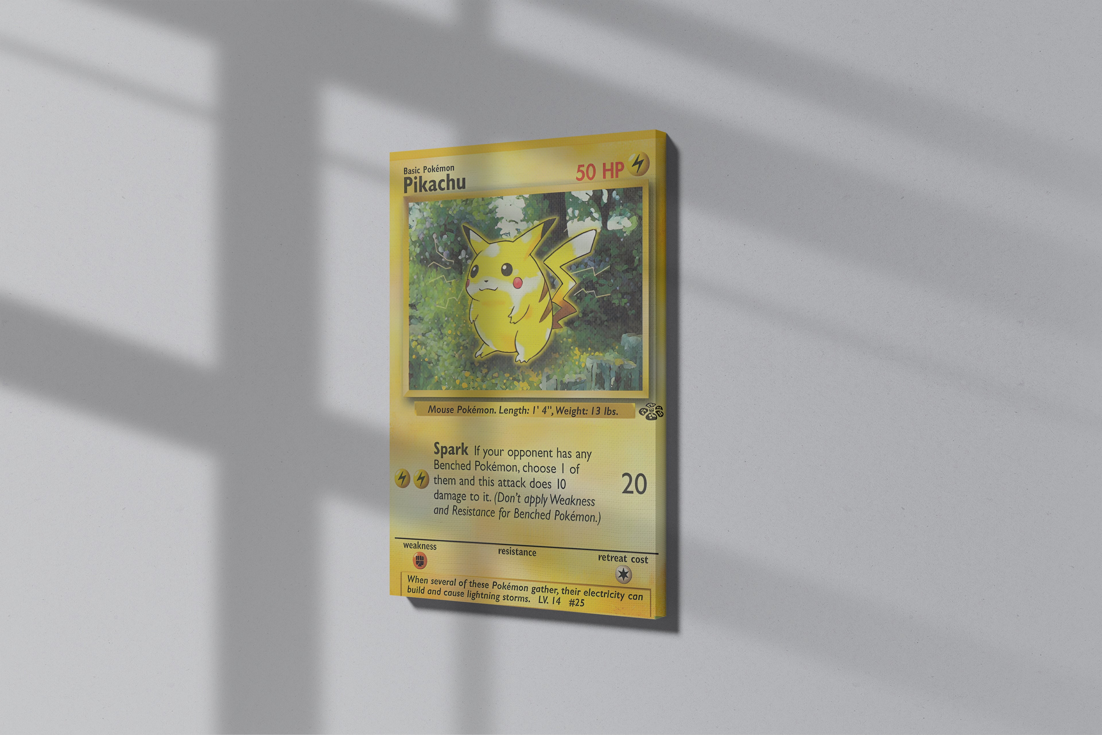 GeekCultcha Pokémon Pikachu Themed Premium Canvas Print