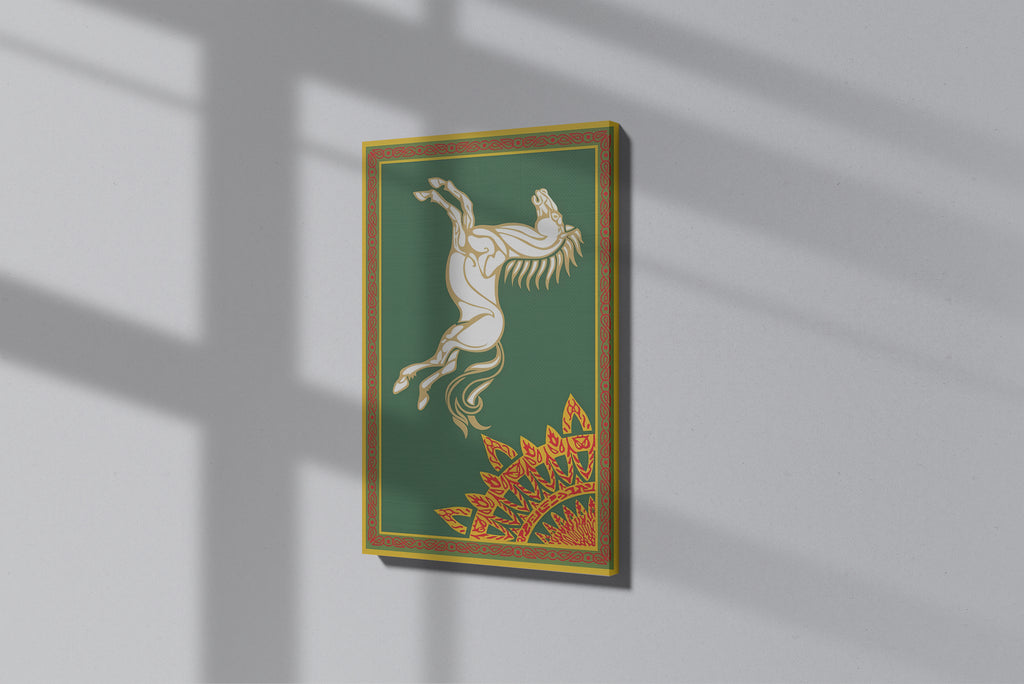 GeekCultcha Premium Canvas Painting with Mythological Horse Motif