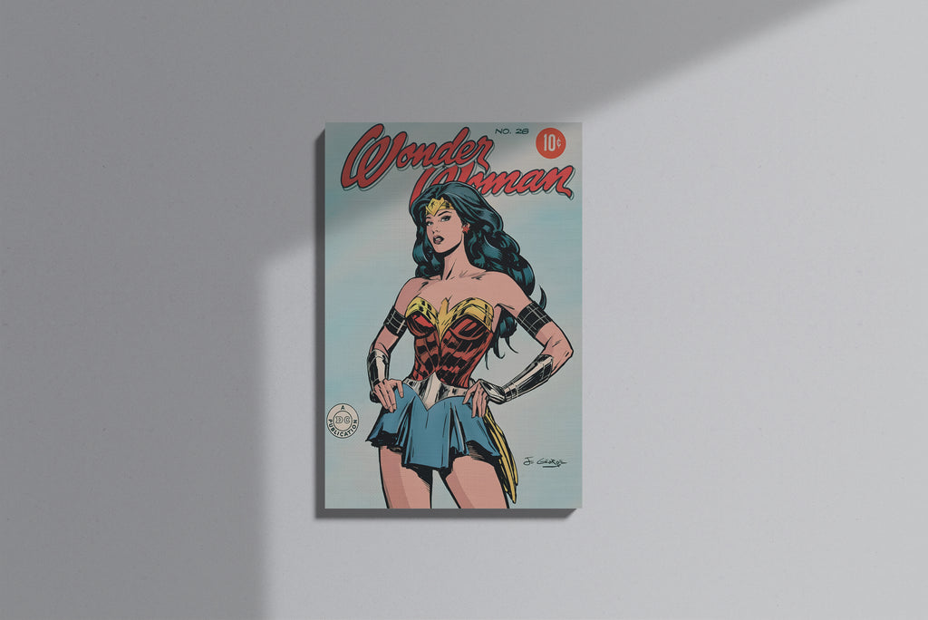 GeekCultcha Wonder Woman DC Comics Premium Canvas Print