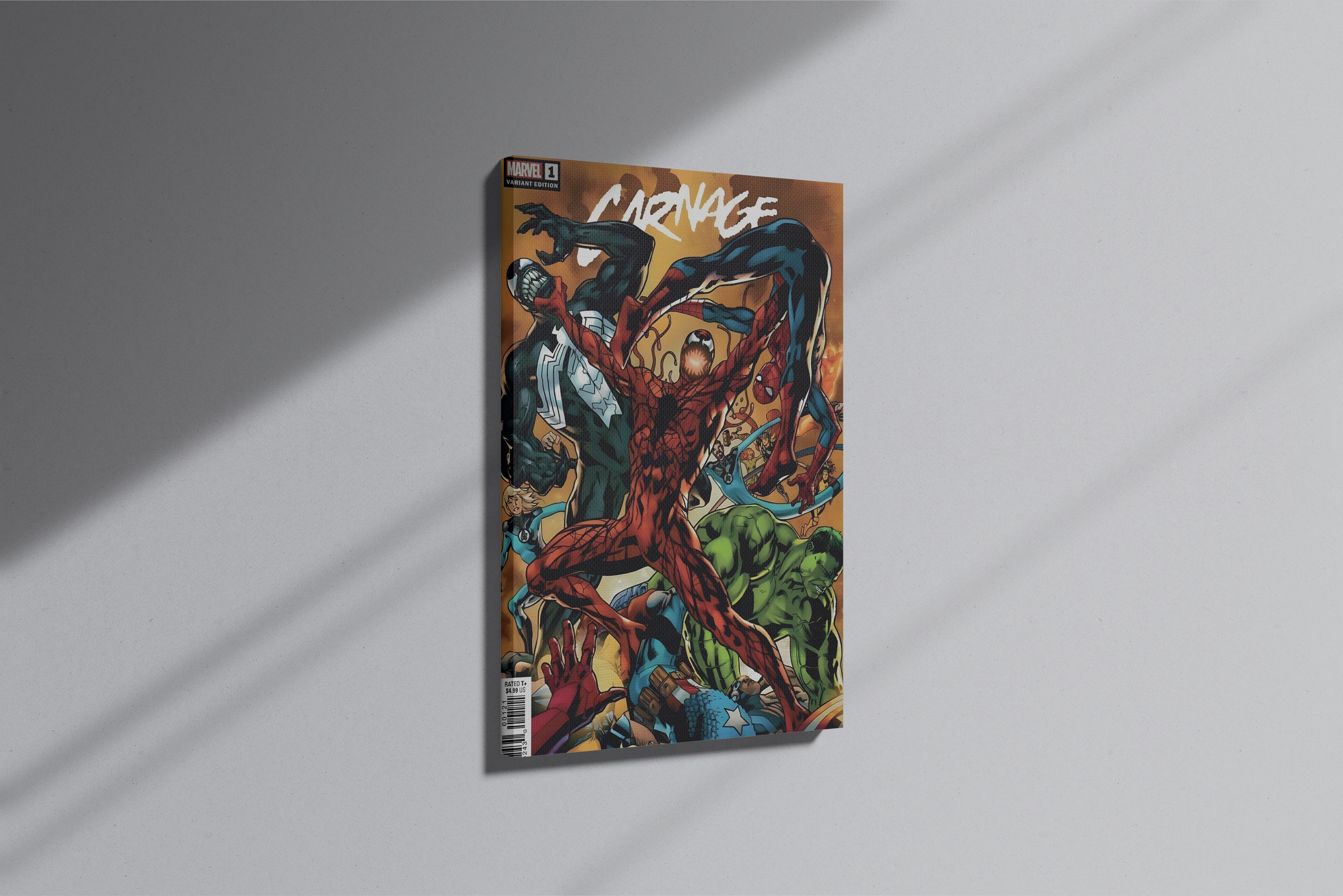 GeekCultcha Marvel Carnage Themed Premium Canvas Painting