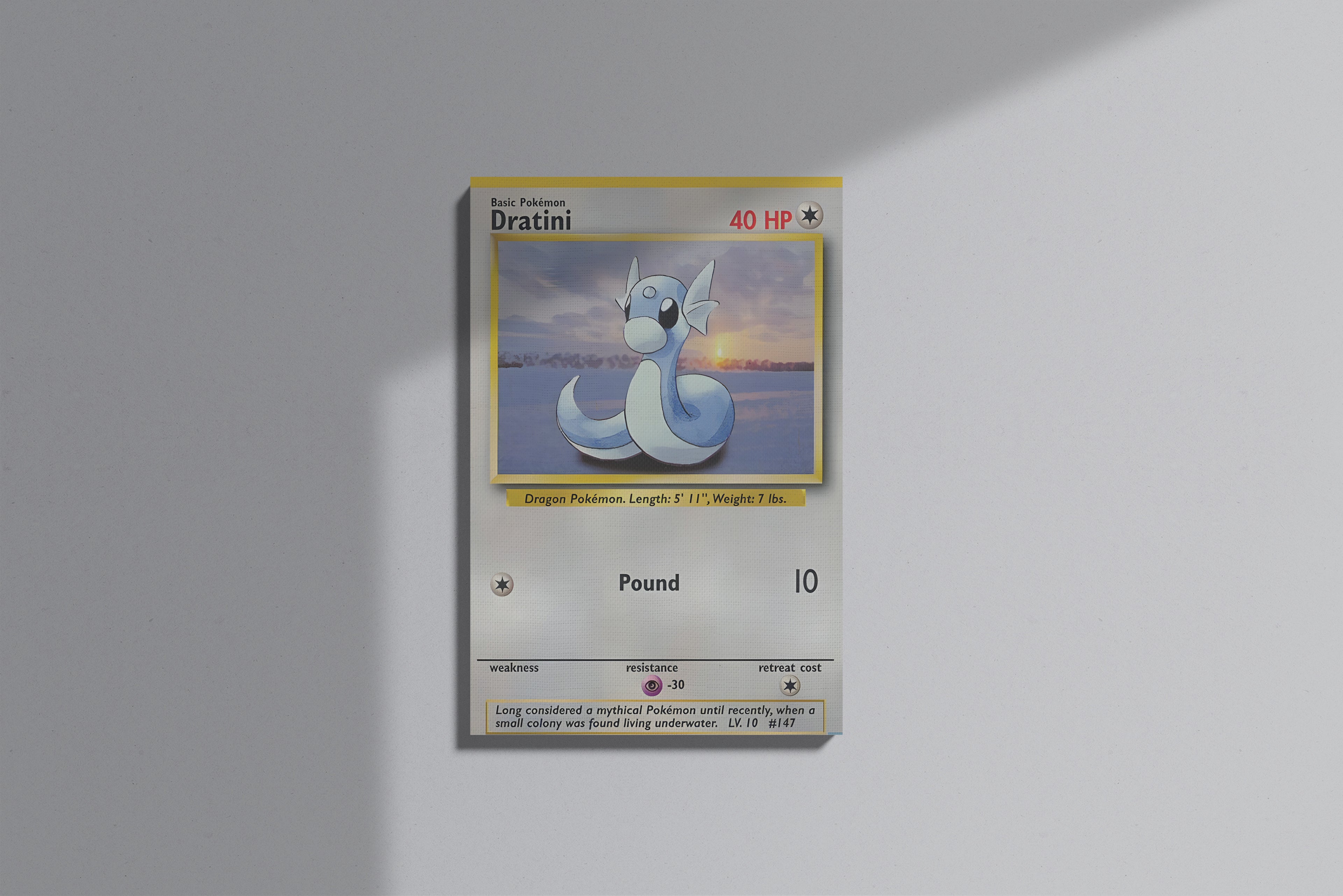 GeekCultcha Pokémon Dratini Canvas Print