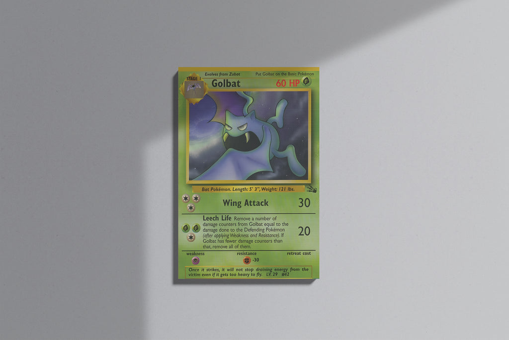 GeekCultcha Pokémon Golbat Premium Canvas Painting Stylish Design