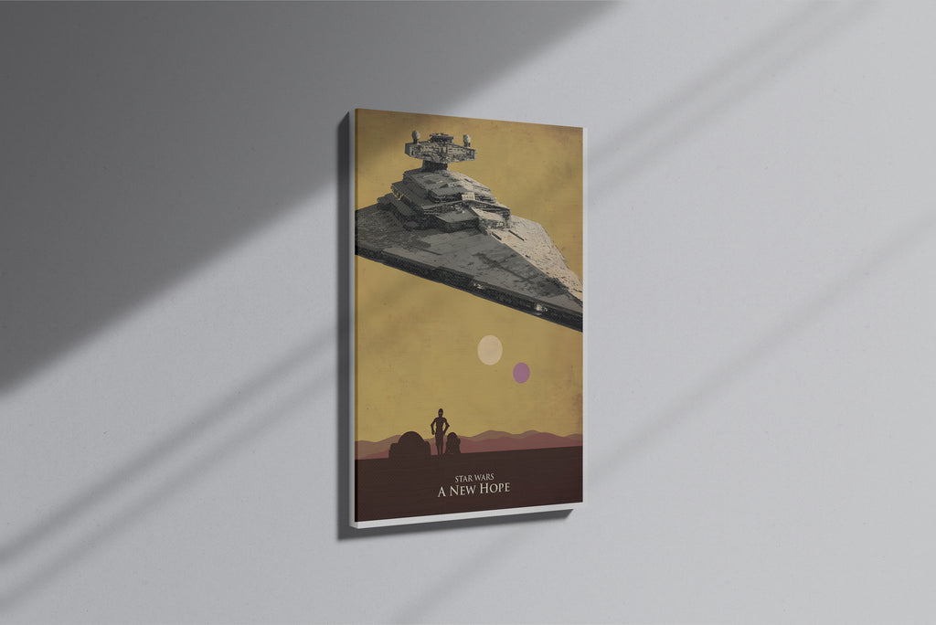 GeekCultcha Star Wars A New Hope Premium Canvas Print
