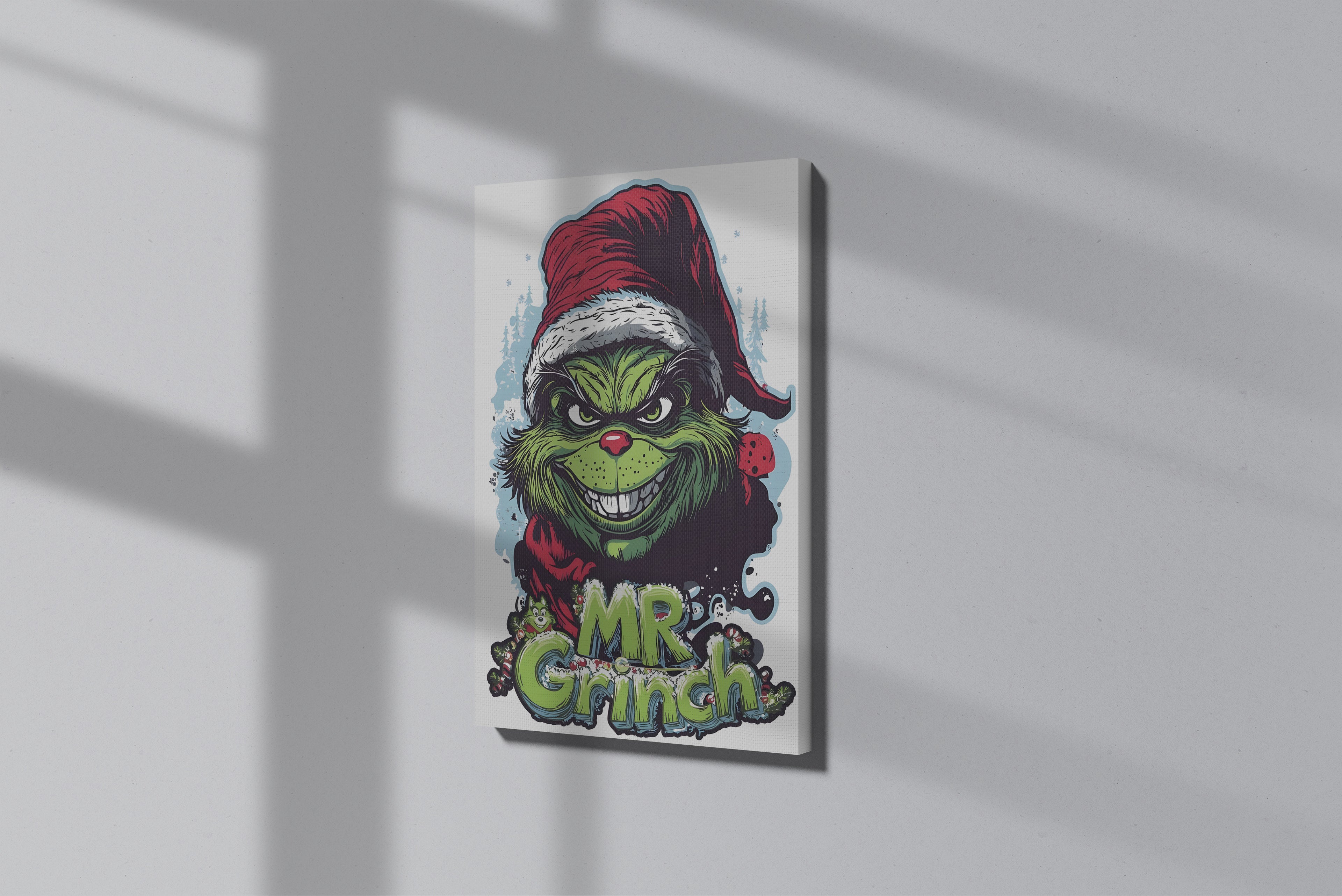 GeekCultcha Dr. Seuss The Grinch Premium Canvas Print