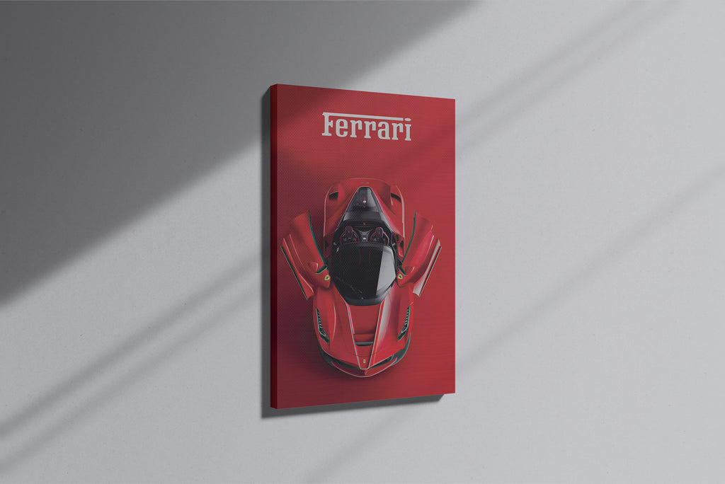 GeekCultcha Ferrari Sports Car Premium Canvas Print