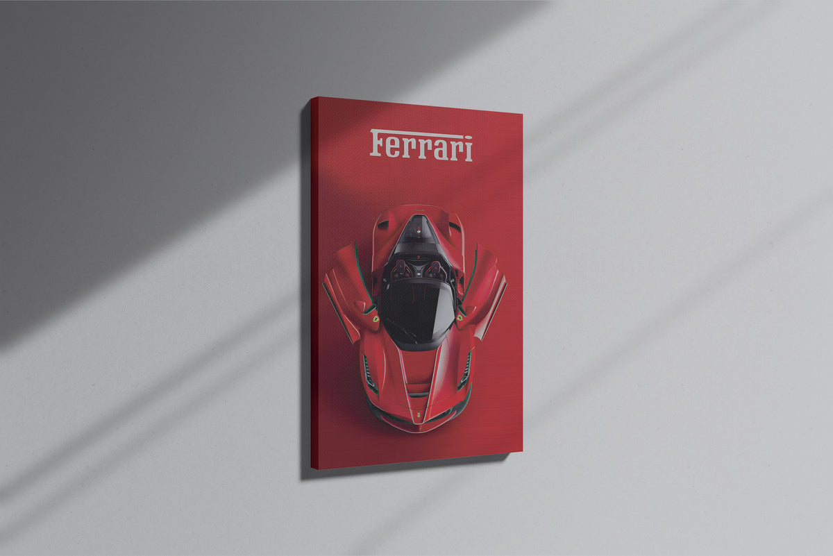 GeekCultcha Ferrari Sports Car Premium Canvas Print