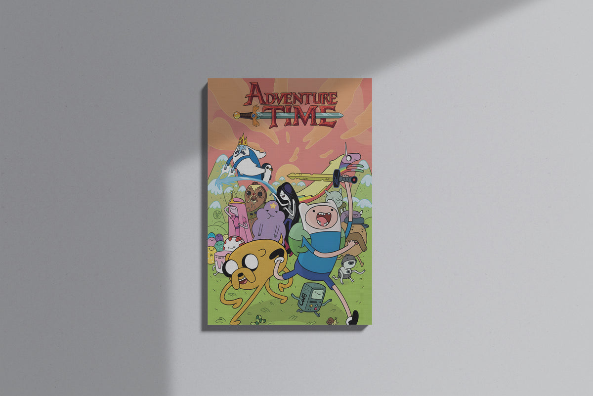 GeekCultcha Adventure Time Finn and Jake Premium Canvas Print