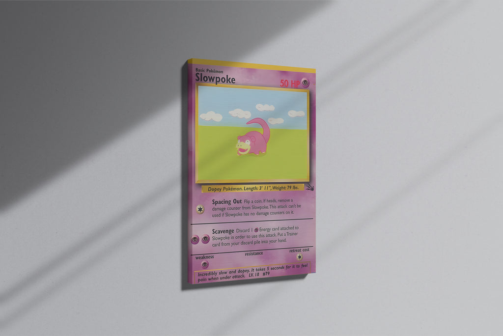 GeekCultcha Pokémon Slowpoke Premium Canvas Print