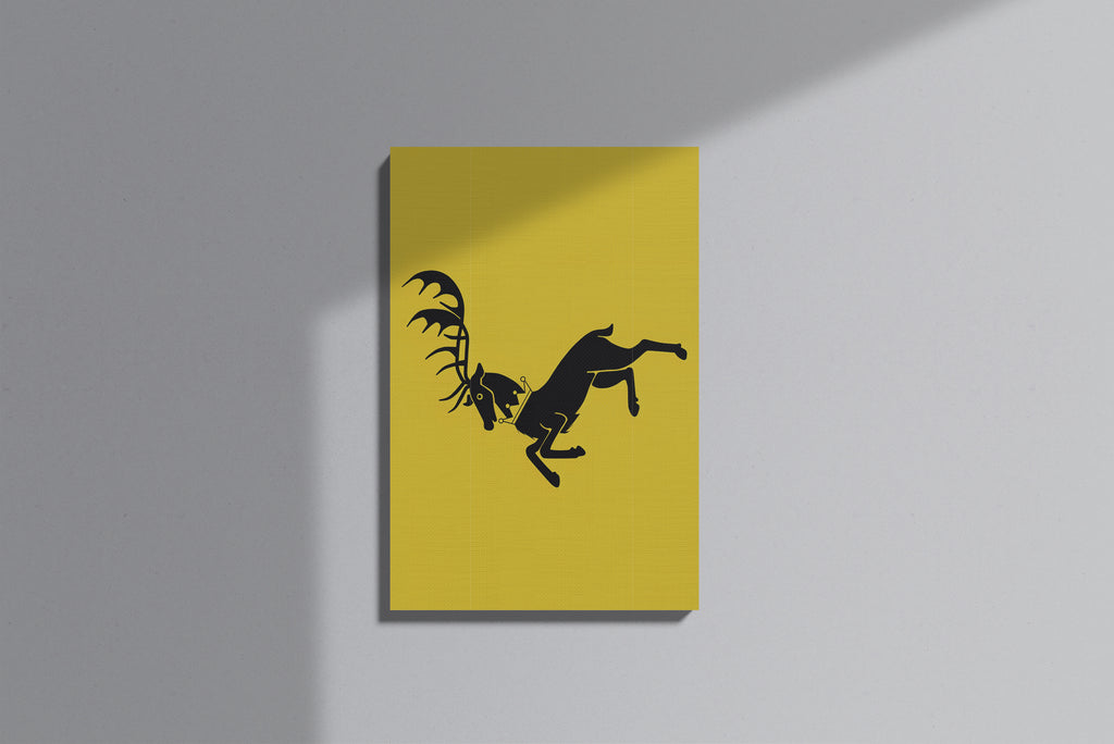 GeekCultcha Game of Thrones House Baratheon Canvas Print Minimalist